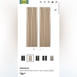 Annakajsa ikea curtains